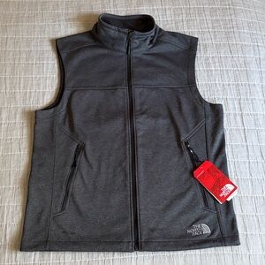 The North Face Men's Dark Gray Full-Zip Softshell Vest Ridgeline Ridgewall